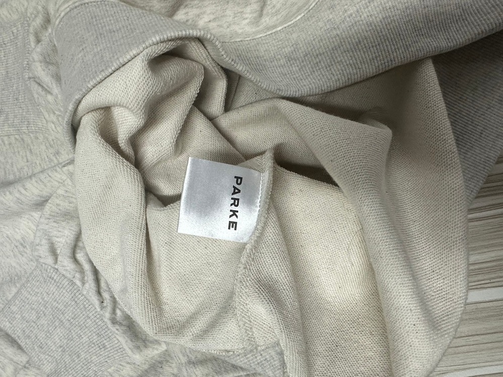 Parke Pink Letter Heather Grey Mock Neck Sweatshirt - Picture 5 of 5